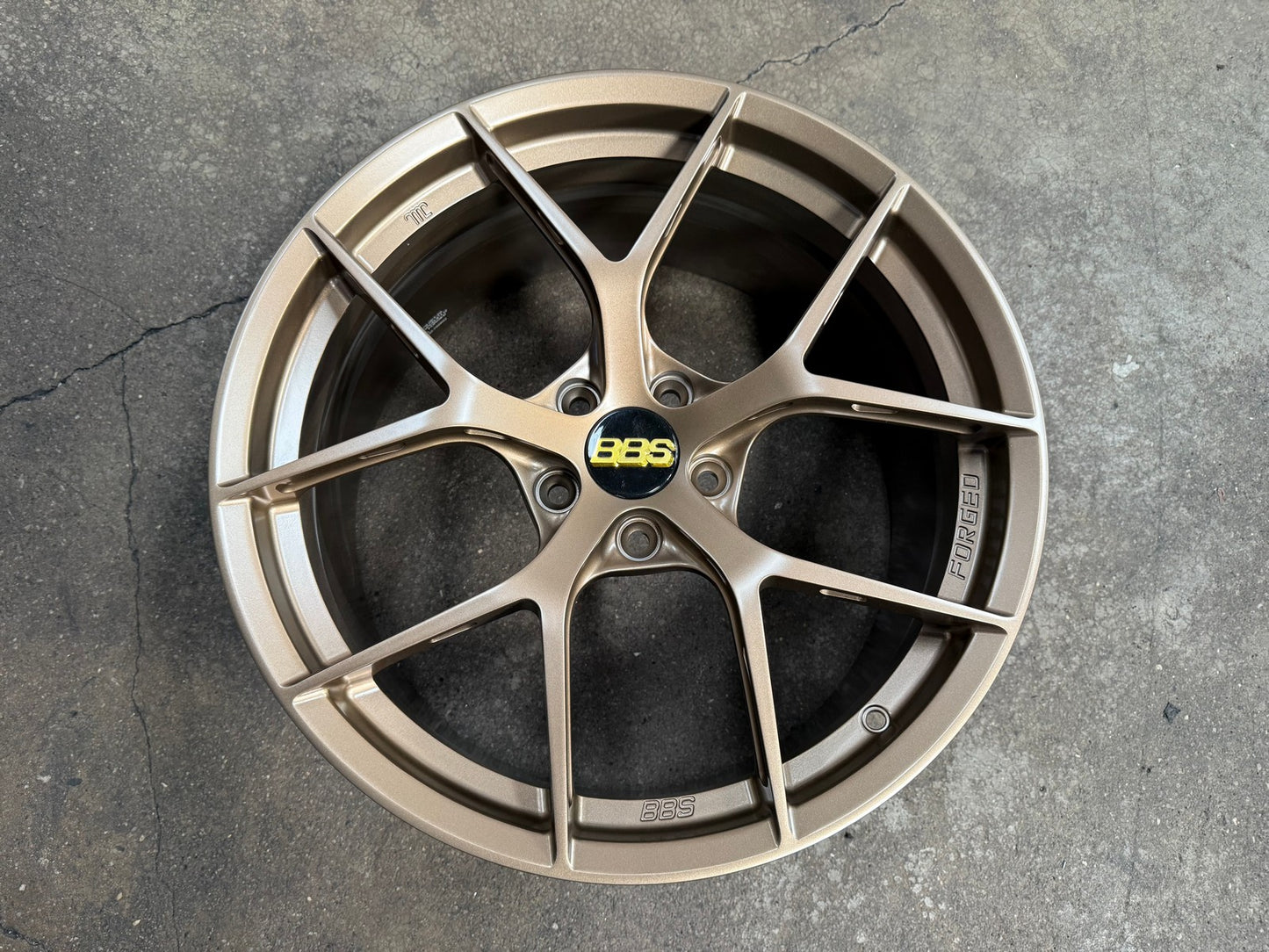 New 19X9 ET45 Overdrive Forged FIR Design Rim (4 wheel) Matt Bronze 5X112