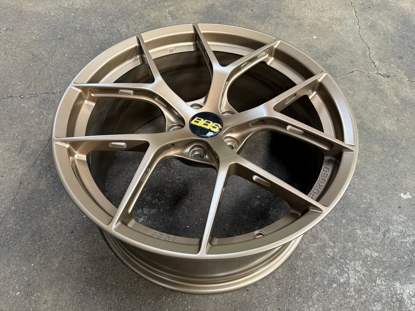 New 19X9 ET45 Overdrive Forged FIR Design Rim (4 wheel) Matt Bronze 5X112