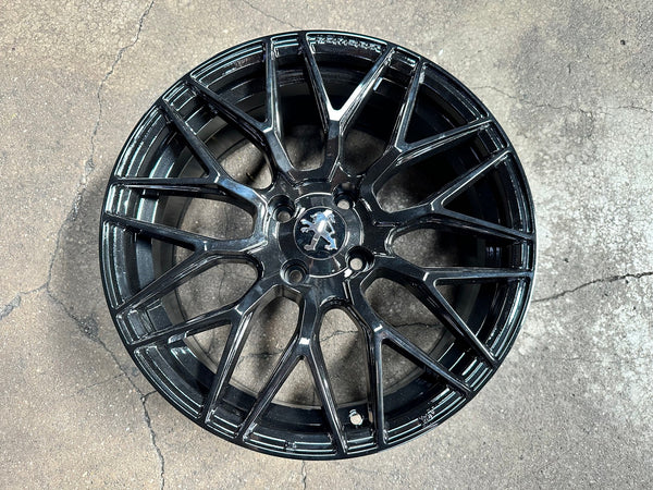 New 17X7.5 ET25 Varro Design Rim (4 wheel) Gloss Black 4X108