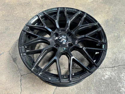 New 17X7.5 ET25 Varro Design Rim (4 wheel) Gloss Black 4X108