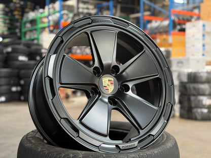 New 18X9 ET30 Overdrive Forged 5 Spoke Rim (4 wheel) Matt Black 5X130