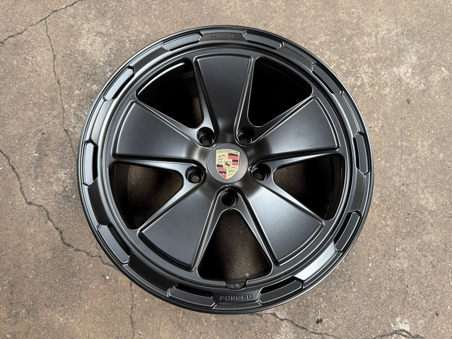 New 18X9 ET30 Overdrive Forged 5 Spoke Rim (4 wheel) Matt Black 5X130
