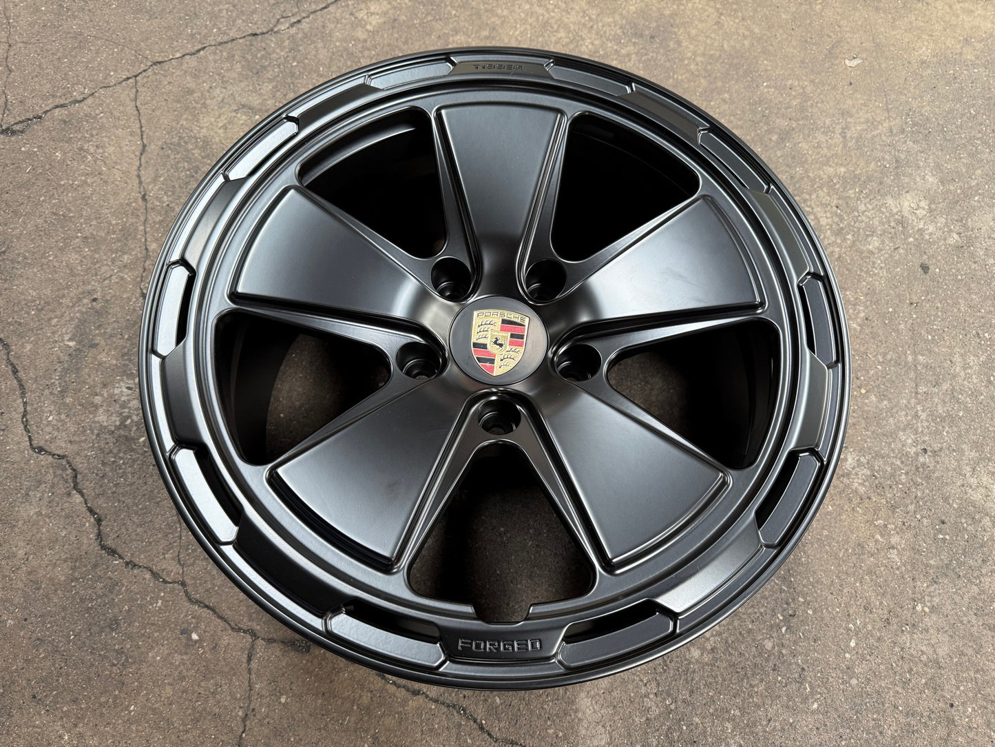 New 18X9 ET30 Overdrive Forged 5 Spoke Rim (4 wheel) Matt Black 5X130