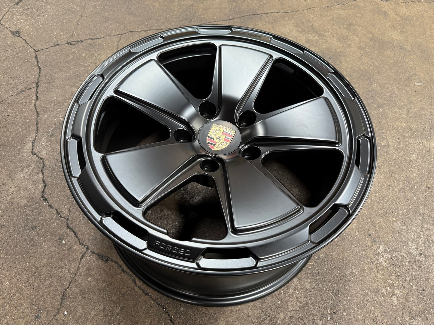 New 18X9 ET30 Overdrive Forged 5 Spoke Rim (4 wheel) Matt Black 5X130