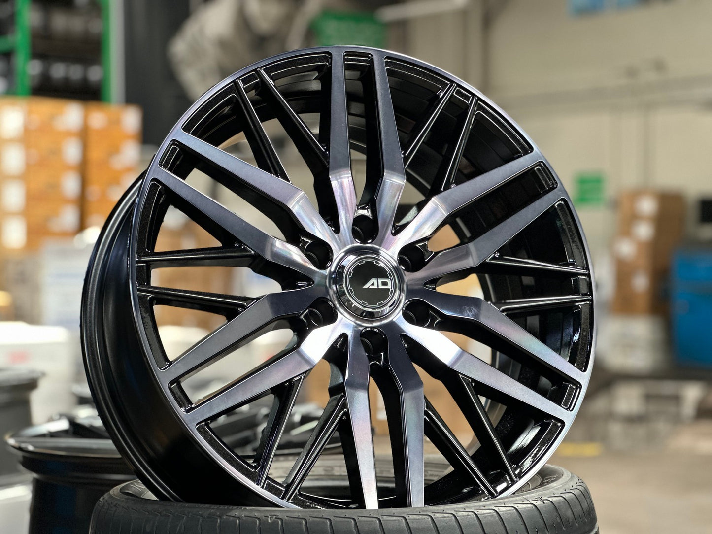 New 20X8.5 ET45 AD Wheel 3289Rim (4 wheel) Gloss Black PF 6X130