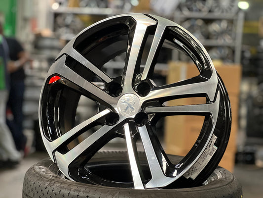 New 17X7 ET25 D1 5017Rim (4 wheel) Gloss Black PF 4X108