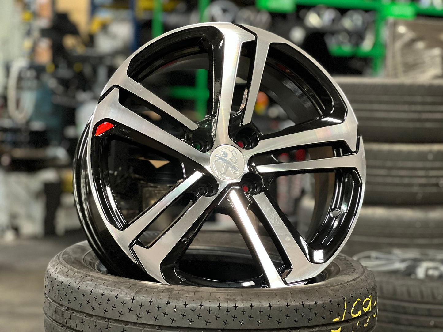 New 17X7 ET25 D1 5017Rim (4 wheel) Gloss Black PF 4X108