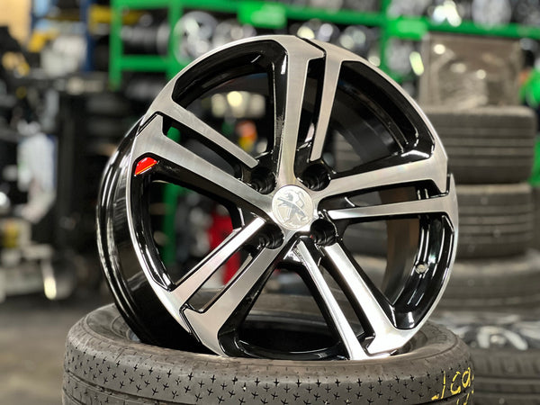 New 17X7 ET25 D1 5017Rim (4 wheel) Gloss Black PF 4X108