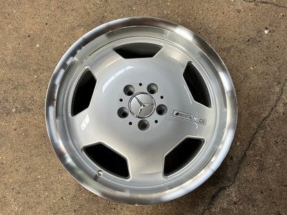 New 18X8 ET35 Mecedes Design Monoblock Rim (4 wheel) Gloss Silver 5X112