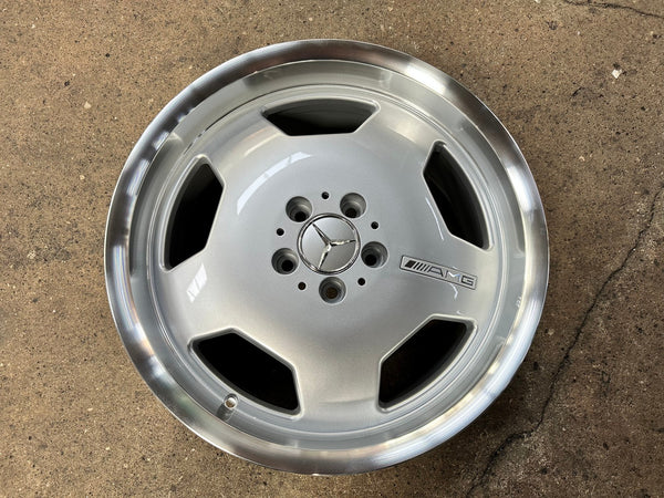 New 18X8 ET35 Mecedes Design Monoblock Rim (4 wheel) Gloss Silver 5X112