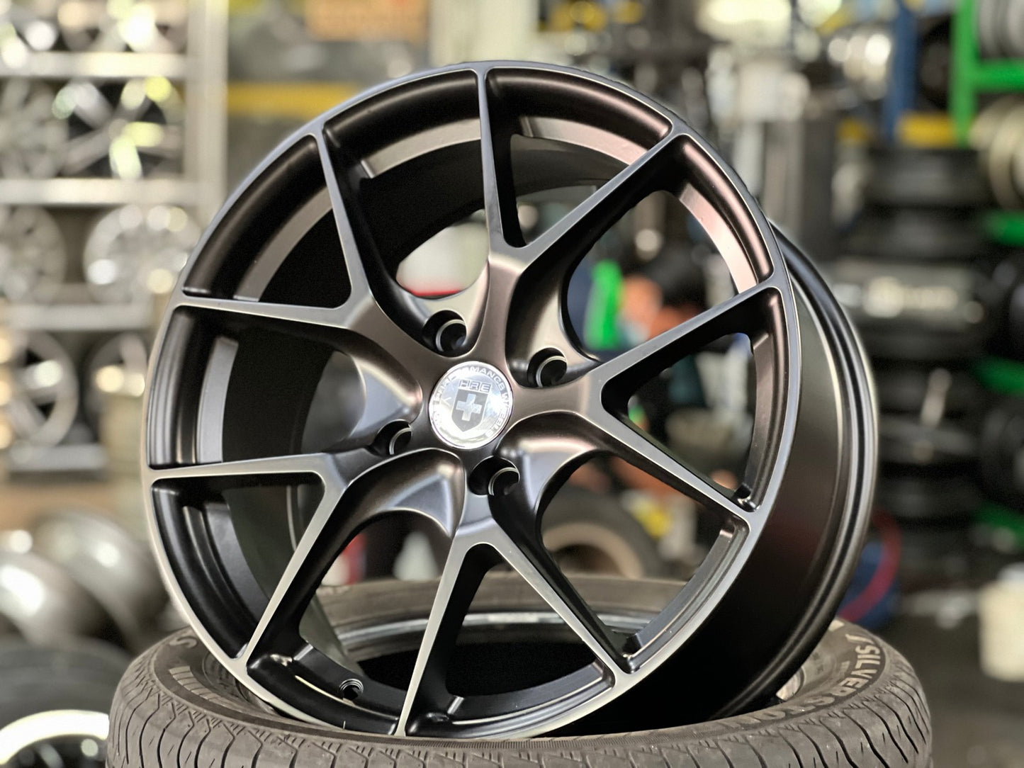 New 17X7.5 ET38 D1 5308 Rim (4 wheel) Matt Black 4X114.3