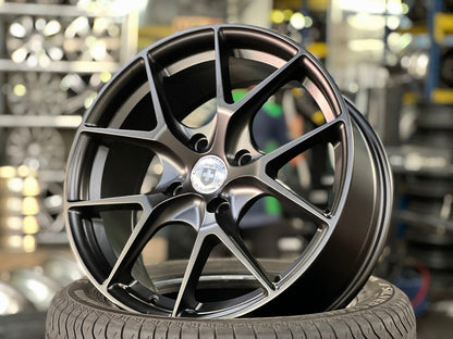 New 17X7.5 ET38 D1 5308 Rim (4 wheel) Matt Black 4X114.3