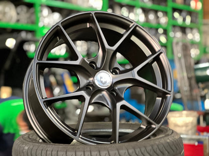 New 17X7.5 ET38 D1 5308 Rim (4 wheel) Matt Black 4X114.3