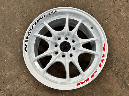 New 15X7 ET38 Mugen Design MF10 Rim (4 wheel) Gloss White 4X114.3