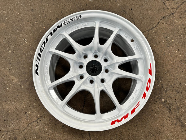 New 15X7 ET38 Mugen Design MF10 Rim (4 wheel) Gloss White 4X114.3