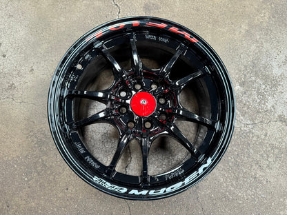 New 15X7 ET38 Mugen Design MF10 Rim (4 wheel) Gloss Black 4X100