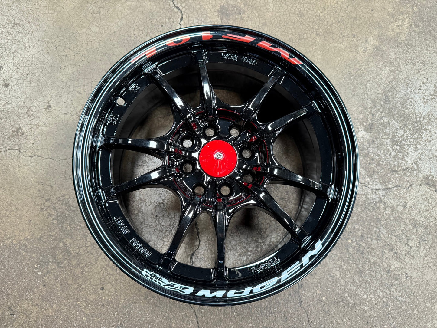 New 15X7 ET38 Mugen Design MF10 Rim (4 wheel) Gloss Black 4X114.3