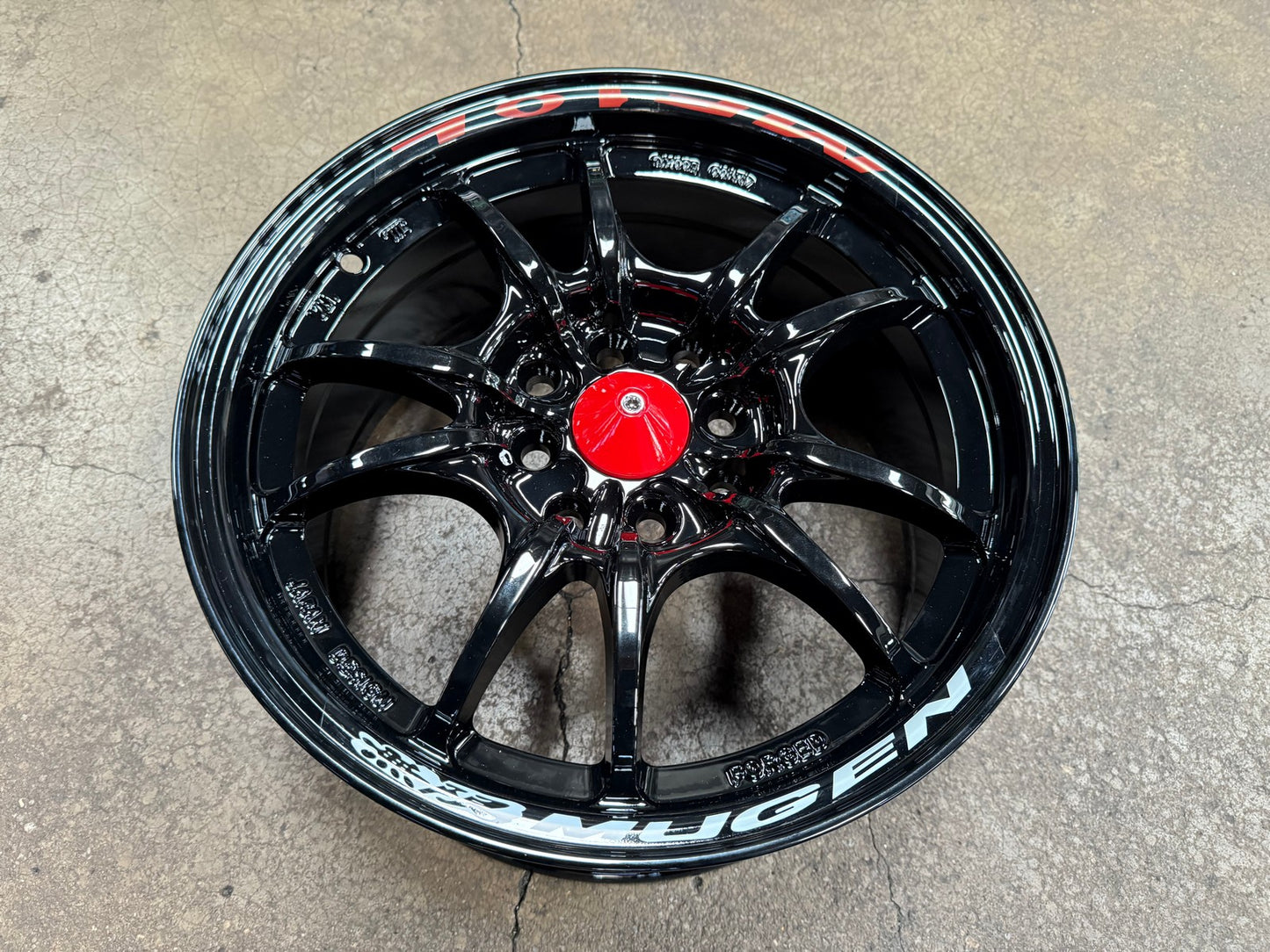 New 15X7 ET38 Mugen Design MF10 Rim (4 wheel) Gloss Black 4X100