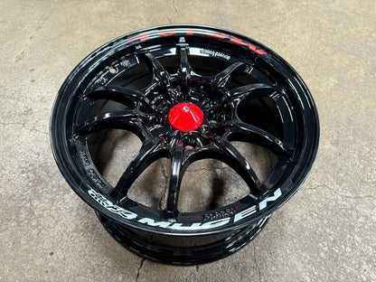 New 15X7 ET38 Mugen Design MF10 Rim (4 wheel) Gloss Black 4X114.3