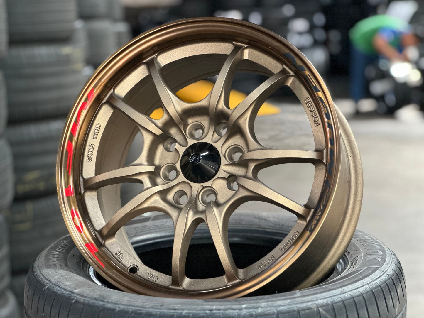 New 15X7 ET38 Mugen Design MF10 Rim (4 wheel) Matt Bronze 4X100