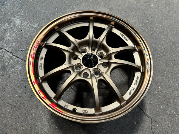 New 15X7 ET38 Mugen Design MF10 Rim (4 wheel) Matt Bronze 4X114.3