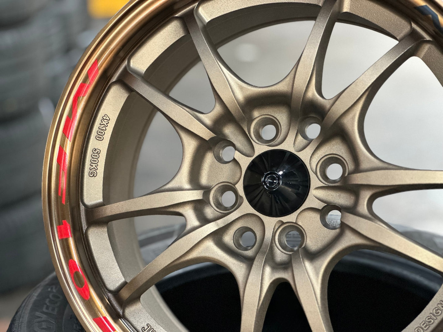 New 15X7 ET38 Mugen Design MF10 Rim (4 wheel) Matt Bronze 4X114.3