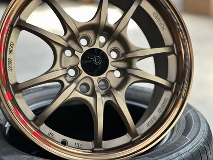 New 15X7 ET38 Mugen Design MF10 Rim (4 wheel) Matt Bronze 4X100