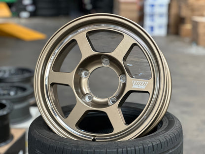 New 16X6.5 ET5 TE37 Design Rim (5 wheel) Matt Bronze 5X139.7