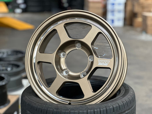 New 16X6.5 ET5 TE37 Design Rim (5 wheel) Matt Bronze 5X139.7
