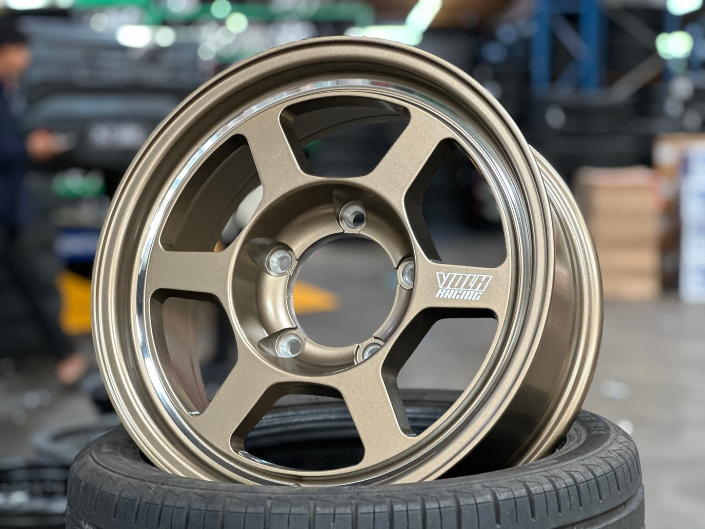 New 16X6.5 ET5 TE37 Design Rim (5 wheel) Matt Bronze 5X139.7
