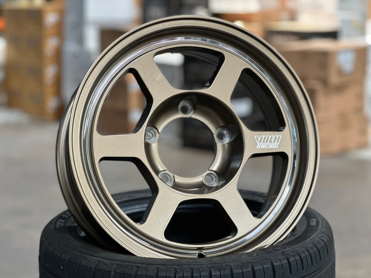 New 16X6.5 ET5 TE37 Design Rim (5 wheel) Matt Bronze 5X139.7