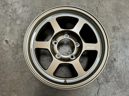 New 16X6.5 ET5 TE37 Design Rim (5 wheel) Matt Bronze 5X139.7