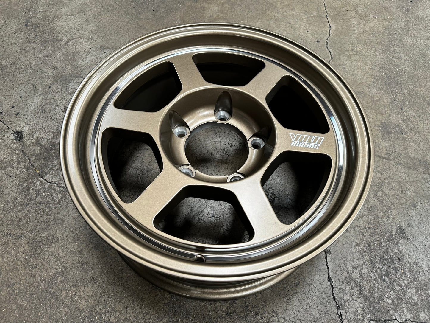 New 16X6.5 ET5 TE37 Design Rim (5 wheel) Matt Bronze 5X139.7