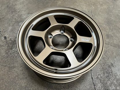 New 16X6.5 ET5 TE37 Design Rim (5 wheel) Matt Bronze 5X139.7