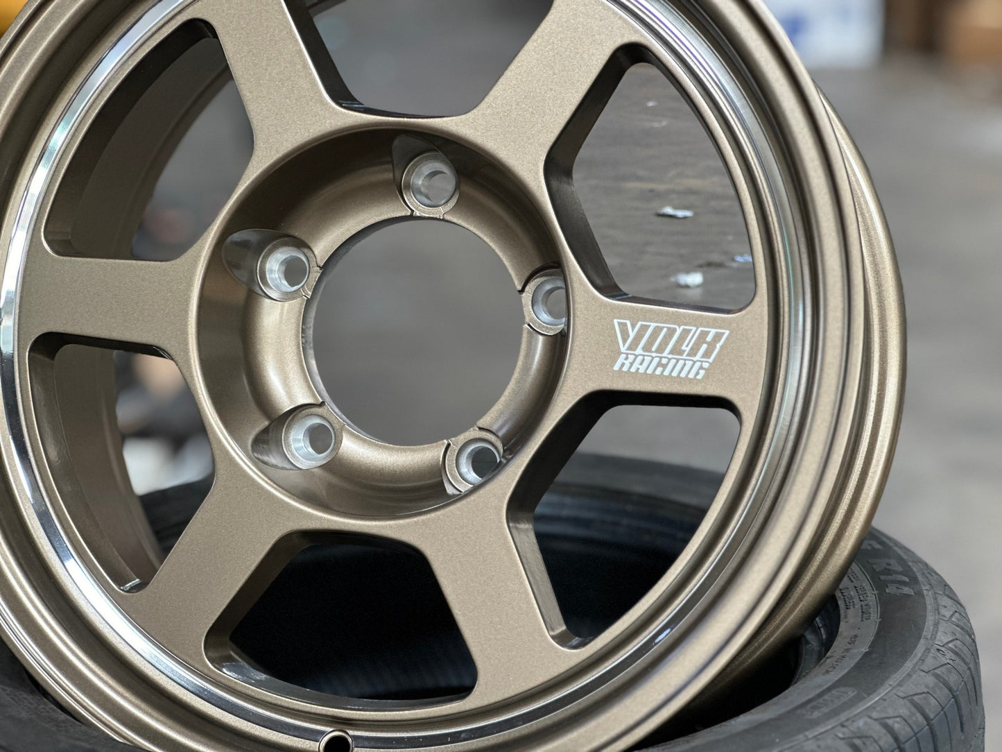 New 16X6.5 ET5 TE37 Design Rim (5 wheel) Matt Bronze 5X139.7