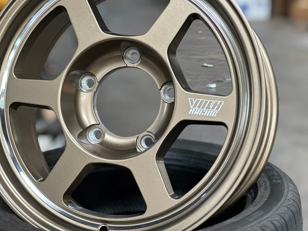 New 16X6.5 ET5 TE37 Design Rim (5 wheel) Matt Bronze 5X139.7