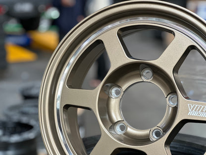 New 16X6.5 ET5 TE37 Design Rim (5 wheel) Matt Bronze 5X139.7