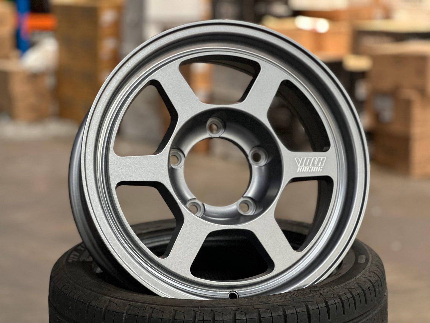 New 16X6.5 ET5 TE37 Design Rim (5 wheel) Matt Gunmetal 5X139.7