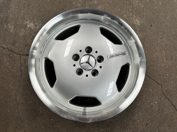 New 17X8 ET33 Mecedes Design Monoblock Rim (4 wheel) Gloss Silver 5X112