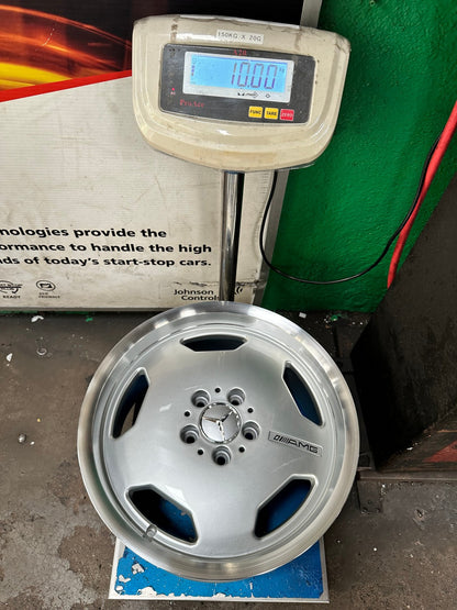 New 17X8 ET33 Mecedes Design Monoblock Rim (4 wheel) Gloss Silver 5X112