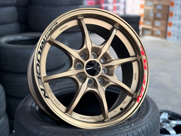 New 16X7 ET38 Mugen Design MF8 Rim (4 wheel) Matt Bronze 4X100