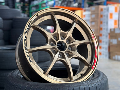 New 16X7 ET38 Mugen Design MF8 Rim (4 wheel) Matt Bronze 4X100