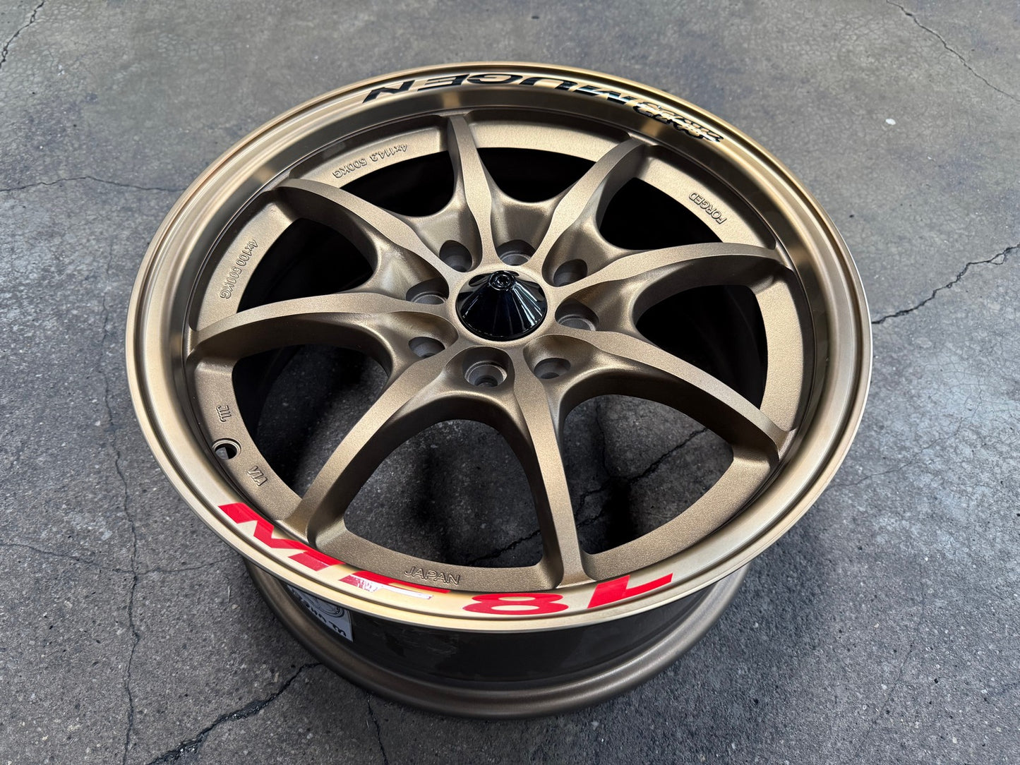 New 16X7 ET38 Mugen Design MF8 Rim (4 wheel) Matt Bronze 4X114.3