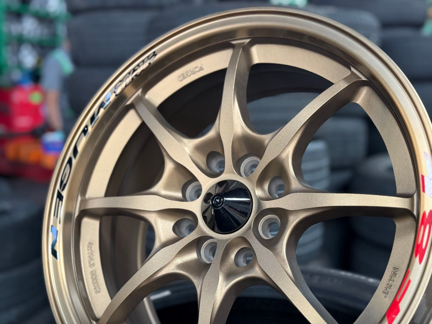 New 16X7 ET38 Mugen Design MF8 Rim (4 wheel) Matt Bronze 4X100