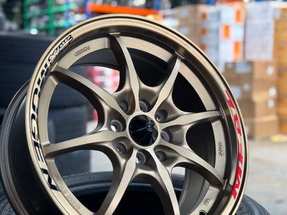 New 16X7 ET38 Mugen Design MF8 Rim (4 wheel) Matt Bronze 4X114.3