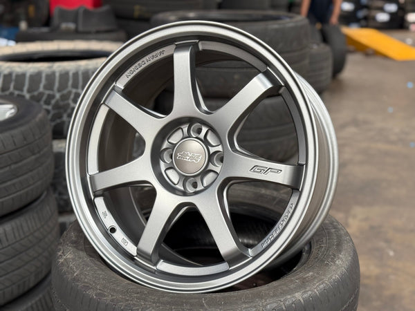 New 17X8 ET35 Mugen Design GP Rim (4 wheel) Matt Gunmetal 4X100