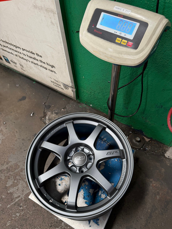 New 17X8 ET35 Mugen Design GP Rim (4 wheel) Matt Gunmetal 4X100