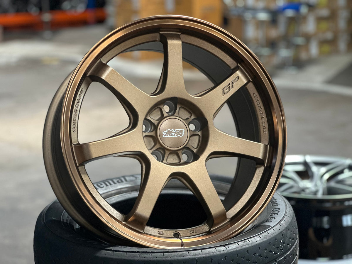 New 17X8 ET35 Mugen Design GP Rim (4 wheel) Matt Bronze 5X112