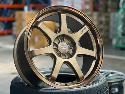 New 17X8 ET35 Mugen Design GP Rim (4 wheel) Matt Bronze 5X114.3