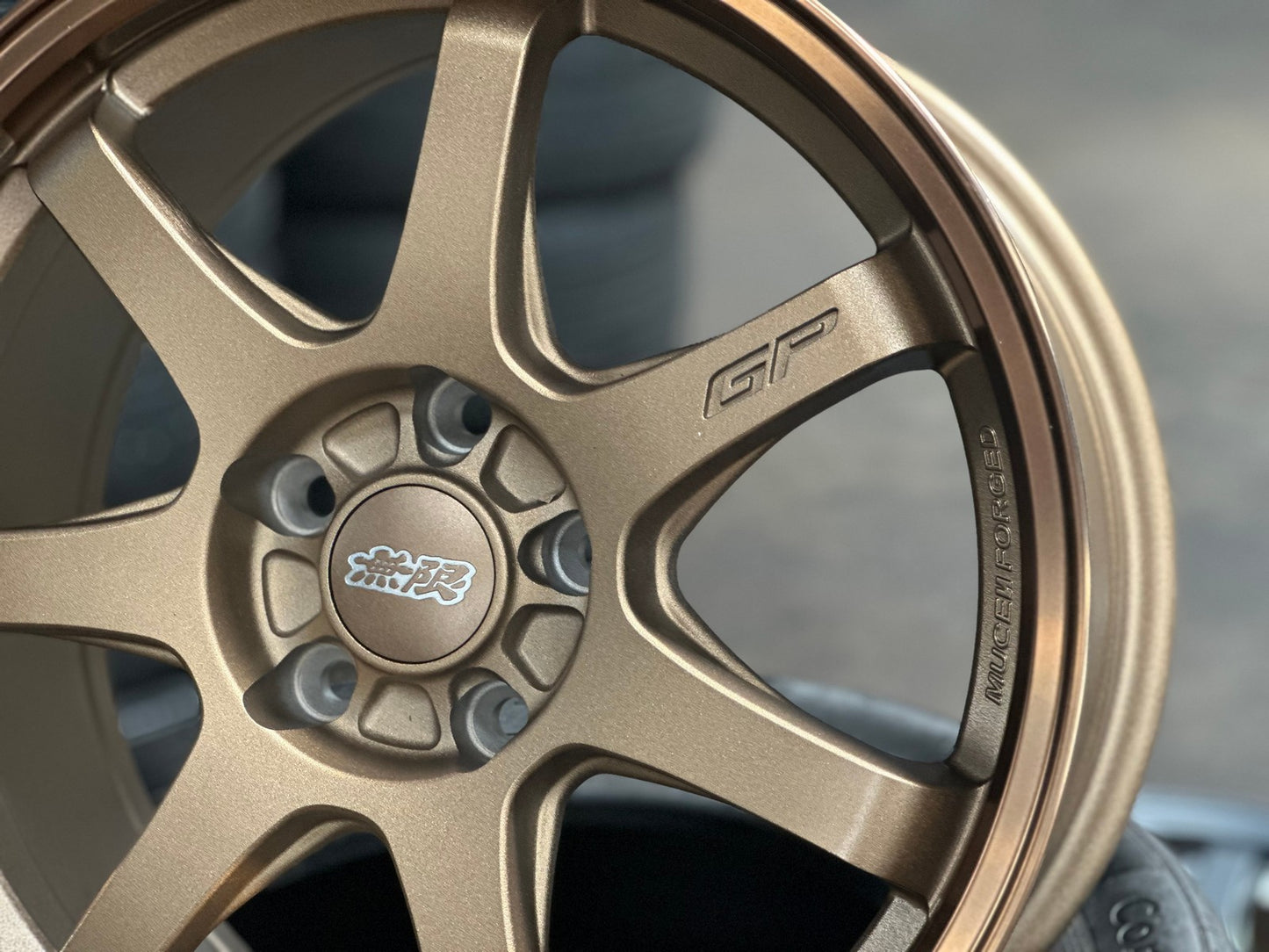 New 17X8 ET35 Mugen Design GP Rim (4 wheel) Matt Bronze 5X114.3